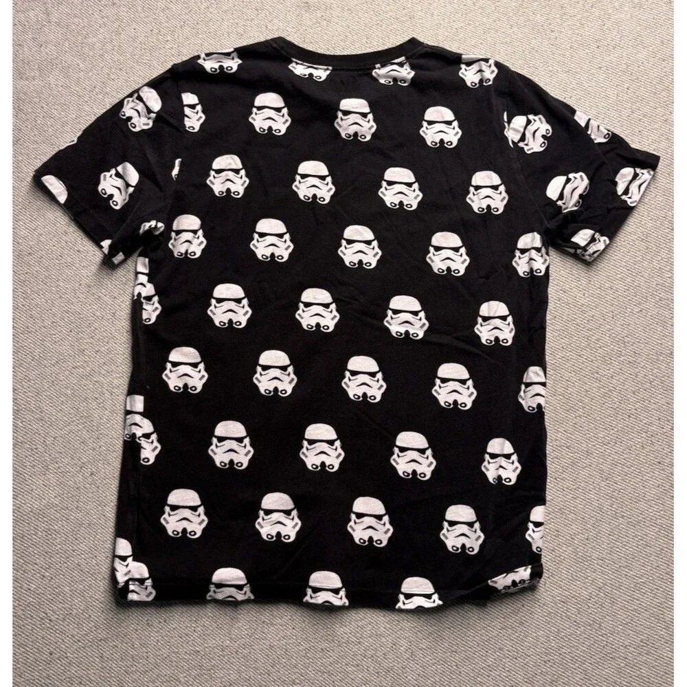 Star Wars Stormtrooper All-Over Print T-Shirt  Black Size Medium